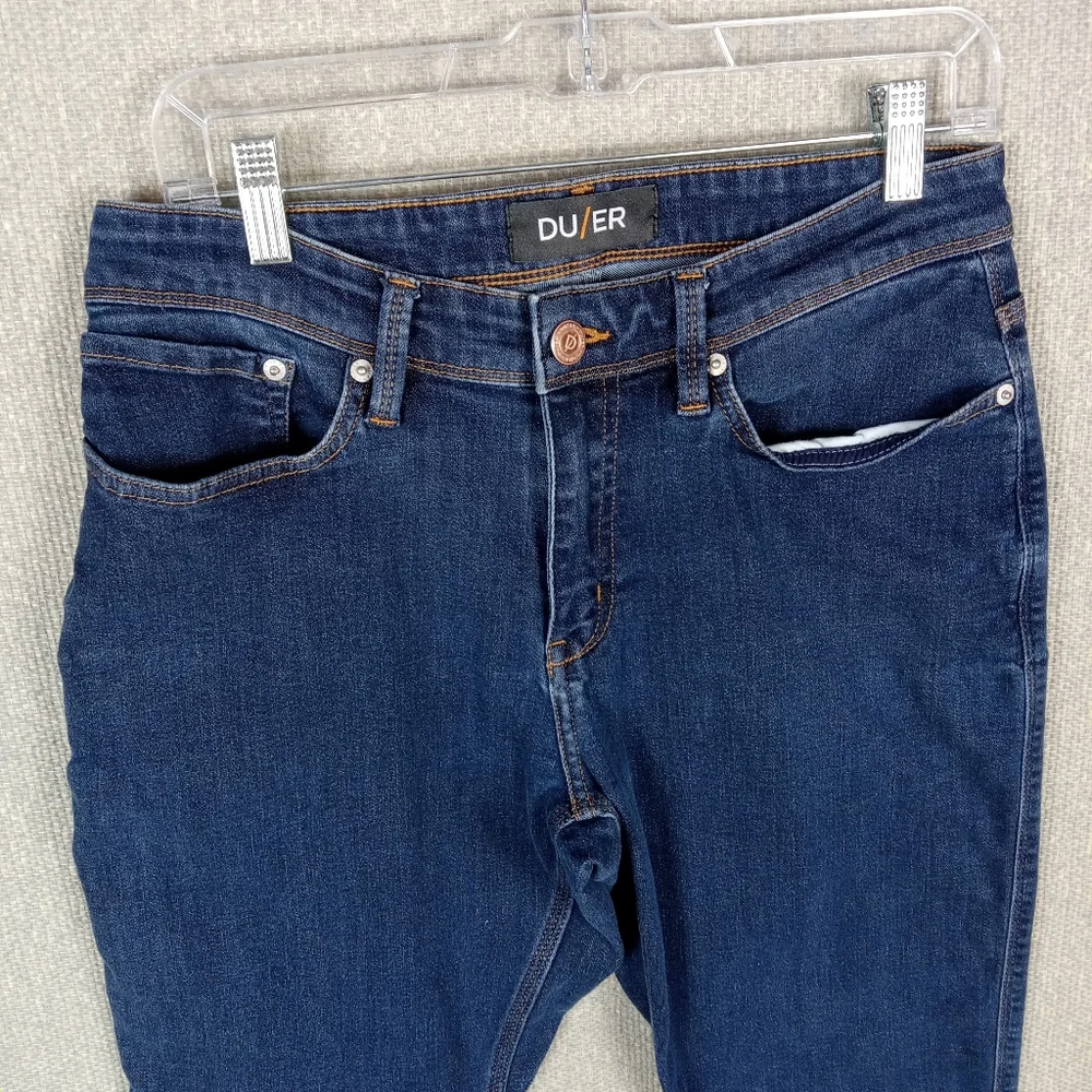 DUER L2X Performance Denim Relaxed Fit Jeans Men's 31x30 Blue Stretch Gorpcore